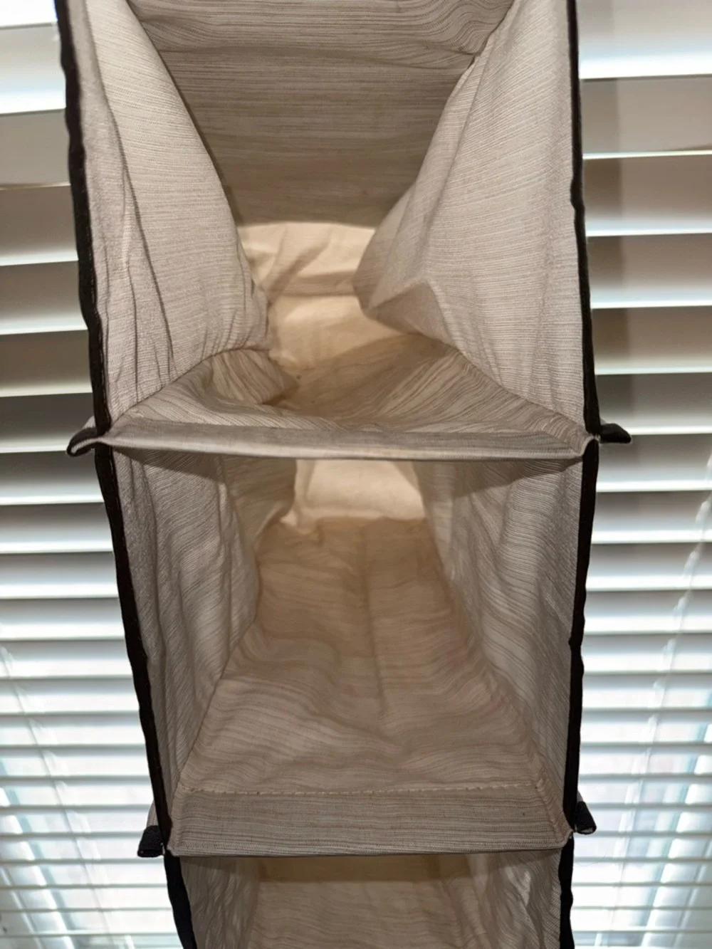 Hanging Closet Organizer Shelf - Cream Vertical Storage
